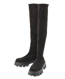 EATME | E/Mスエードニーハイブーツ(ブーツ)