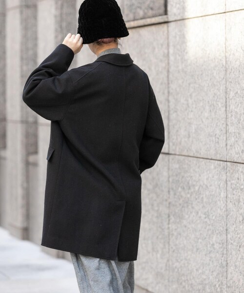 URBAN RESEARCH DOORS(アーバンリサーチドアーズ)の「FORK&SPOON チェスタージャケットコート(チェスターコート・レディース・BLACK/TOPGRAY/NUTSBROWN・1)」の7枚目の写真