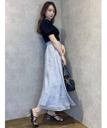 dazzlin | シアージャカードイレヘムスカ-ト(スカート)