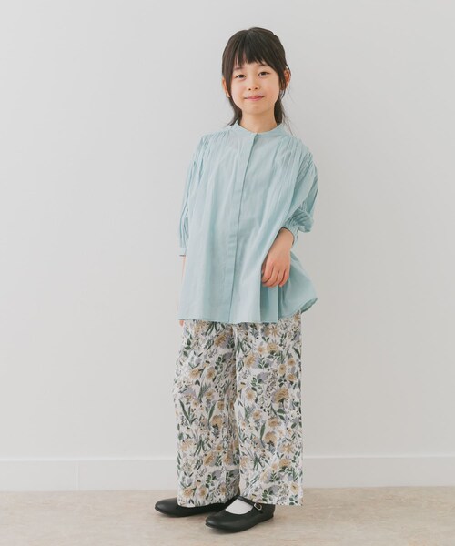 URBAN RESEARCH DOORS（アーバンリサーチドアーズ）の「『親子リンク』コットンボイルギャザーブラウス(KIDS)（その他トップス・キッズ・YELLOW/PINK/MINT/NAVY・105/120/135）」の10枚目の写真