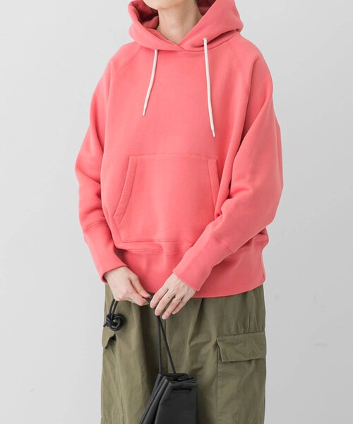 かぐれ（カグレ）の「スウェットフーデットプルオーバー（パーカー・レディース・CORAL/BUTTER/NAVY・FREE）」の4枚目の写真