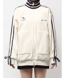 EMODA | ラインオーバーフリースブルゾン(ブルゾン)