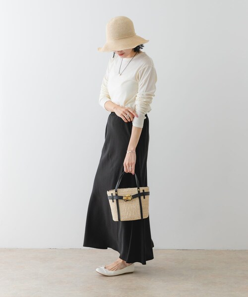 RODE SKO（ロデスコ）の「ペーパーコマ編みハット（ハット・レディース・NATURAL/L.PINK/BROWN・one）」の15枚目の写真