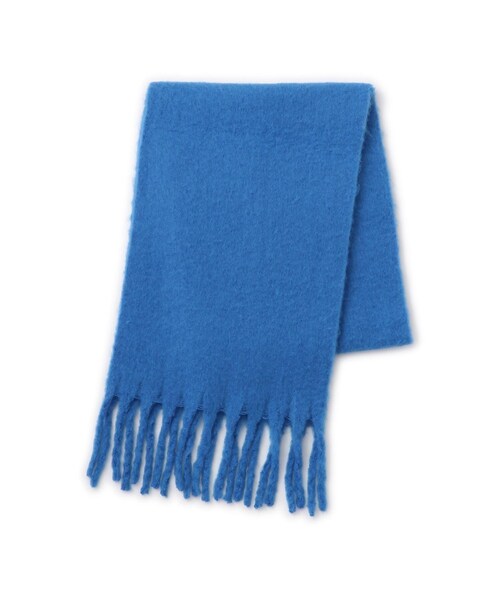 VIS（ビス）の「ふわふわフリンジマフラー/静電気防止（マフラー・レディース・ライトグレー/キナリ/ベージュ/ブルー/レッド/ピンク系・F）」の19枚目の写真