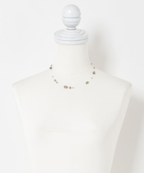 KBF（ケイビーエフ）の「シズクネックレス（ネックレス・レディース・CLEAR/KHAKI・One）」の8枚目の写真