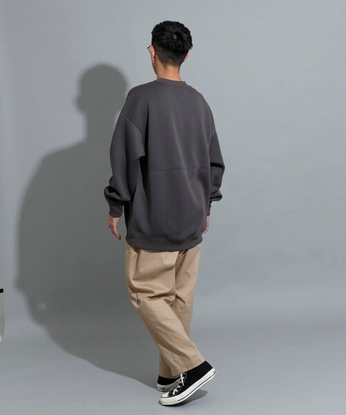 THE GOODLAND MARKET（ザグッドランドマーケット）の「『別注』MIDIUMISOLID×TGM　Recycled polyester sweat（スウェット・レディース・C.Gray/L.Beige/OFF・M/L）」の12枚目の写真
