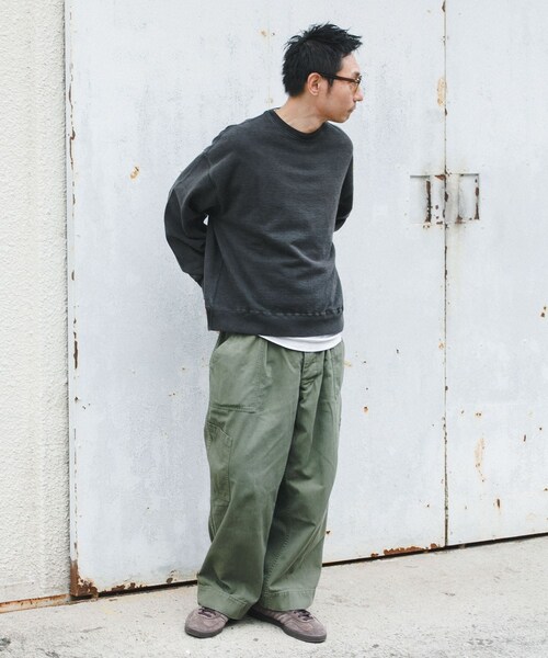 URBAN RESEARCH（アーバンリサーチ）の「LOGIC ONE PIGMENT SWEAT（スウェット・メンズ・BLACK/GREEN/ORANGE・M/L）」の8枚目の写真