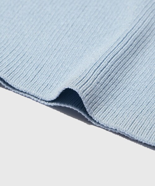 ADAM ET ROPE'(アダムエロペ)の「【BASICKS/ベイシックス】Layered Rib Knit(その他トップス・レディース・ブラック/グレー・XS)」の12枚目の写真