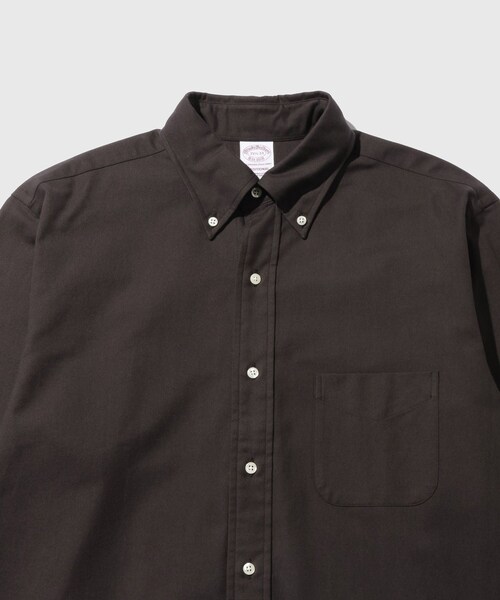 ADAM ET ROPE'(アダムエロペ)の「《別注》【Brooks Brothers/ブルックス ブラザーズ】EX NOIR OX BD SHIRTS(シャツ/ブラウス・メンズ・チャコール・L/M/S)」の14枚目の写真