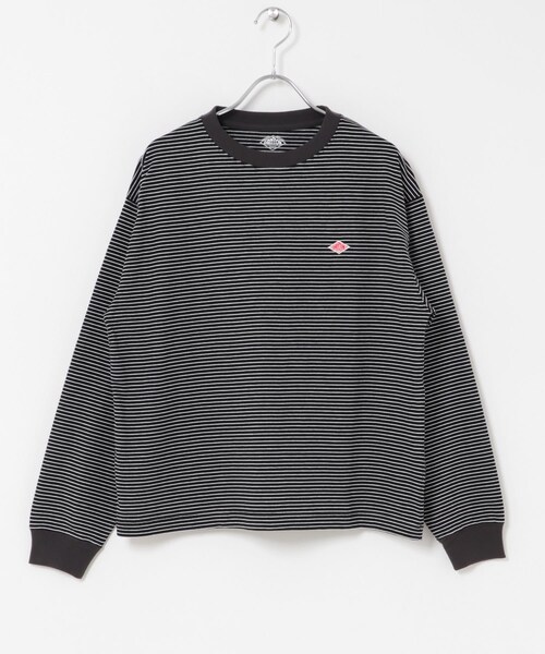 URBAN RESEARCH DOORS（アーバンリサーチドアーズ）の「DANTON　LONGSLEEVETSHIRTS（Tシャツ/カットソー・レディース・BLK×WHT/BR×ECRU・S）」の4枚目の写真