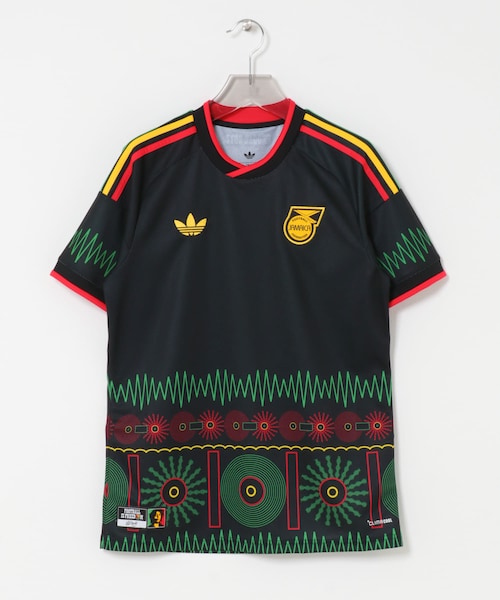 URBAN RESEARCH(アーバンリサーチ)の「adidas サッカージャマイカ代表 26 × ボブ・マーリー アウェイ レプリカ ユニフォーム(Tシャツ/カットソー・メンズ・ブラック・XL/XXL/XXXL)」の5枚目の写真