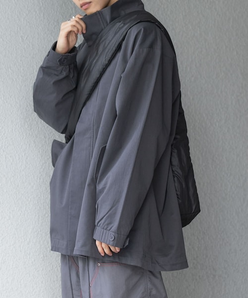 SENSE OF PLACE by URBAN RESEARCH(センスオブプレイスバイアーバンリサーチ)の「ショートモッズコート(モッズコート・メンズ・IVORY/CHARCOAL/NAVY・M/L)」の2枚目の写真