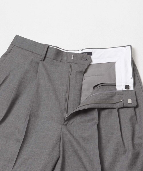 URBAN RESEARCH（アーバンリサーチ）の「YLEVE　S120S CHAMBRAY W 3TACK（その他パンツ・メンズ・020 GREY/050 MOCA・3/4）」の8枚目の写真