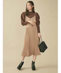 dazzlin | スリムフレアラインキャミワンピース(ワンピース)