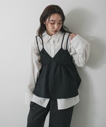 SENSE OF PLACE by URBAN RESEARCH | レイヤードデザインビスチェ(その他トップス)