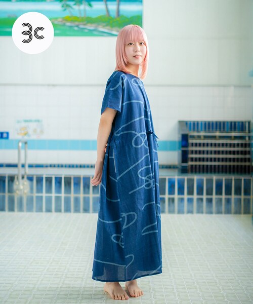 URBAN RESEARCH(アーバンリサーチ)の「SENTO-GRASHI 「ゆ」 dress(ワンピース・レディース・BRN×Y.BRN/BLU×L.BLU・Free)」の3枚目の写真
