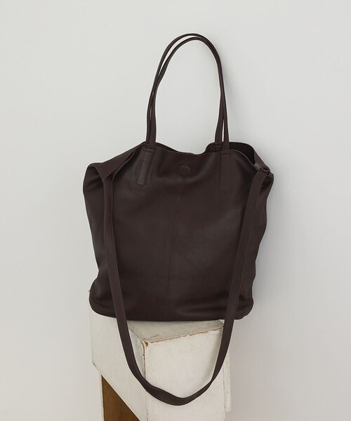ADAM ET ROPE'(アダムエロペ)の「【J'aDoRe・店舗限定】【Morphee(モルフェ)】3WAY MEDIUM TOTE(トートバッグ・レディース・ダークブラウン・F)」の8枚目の写真