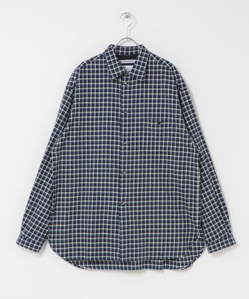EKAL（エカル）の「WHITE MOUNTAINEERING　GUSSET SLEEVE ELT PKT SHIRTS（シャツ/ブラウス・メンズ・NAVY/BROWN・2/3）」の7枚目の写真