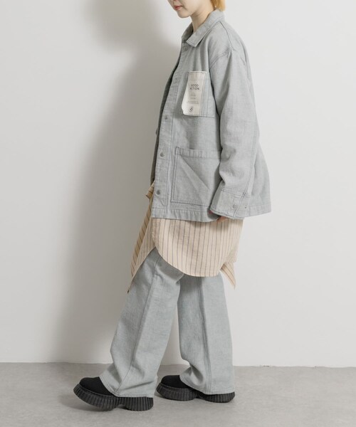 THE GOODLAND MARKET（ザグッドランドマーケット）の「ザ グッドランド マーケット　RE DENIM COVERALL（デニムジャケット・メンズ・L.INDIGO・1/2/3）」の21枚目の写真