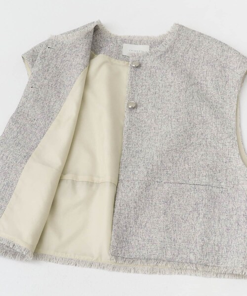 CHIGNON　ツイードショートベスト
