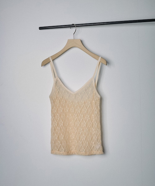 ADAM ET ROPE'(アダムエロペ)の「【SIMONE WILD(シモーネ ワイルド)】Slip Top(キャミソール・レディース・ブラック/オフホワイト・M)」の1枚目の写真