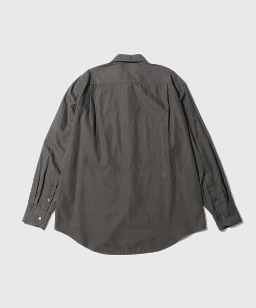 ADAM ET ROPE'(アダムエロペ)の「【KAPTAIN SUNSHINE/キャプテンサンシャイン】Regular Collar Shirt STRIPE(シャツ/ブラウス・メンズ・スミクロ/ダークブラウン・2/3/4)」の17枚目の写真