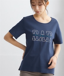 nissen | 【綿１００％】プリントTシャツ（接触冷感・UVカット）（選べる柄）(Tシャツ/カットソー)