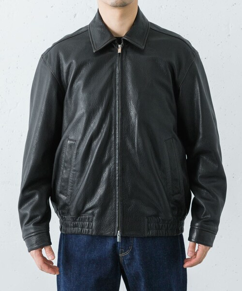 URBAN RESEARCH(アーバンリサーチ)の「SEVEN BY SEVEN LEATHER ZIP UP BLOUSON(その他アウター・メンズ・010 BLACK・M/L)」の4枚目の写真