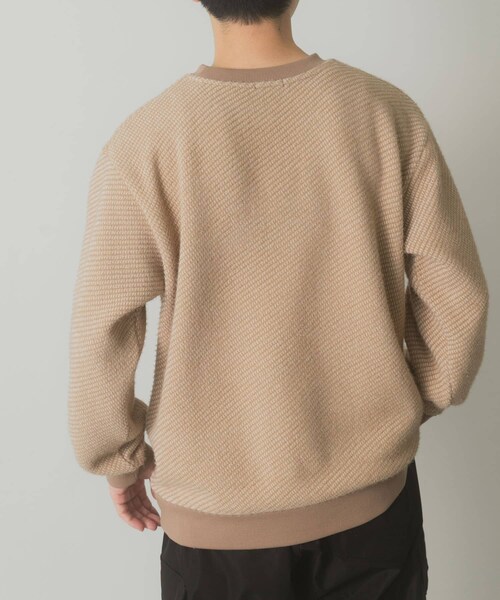 ITEMS URBANRESEARCH（アイテムズ アーバンリサーチ）の「フェザーヤーン クルーネック ニットソー（Tシャツ/カットソー・メンズ・MOC/YEL/BLK・M/L）」の14枚目の写真