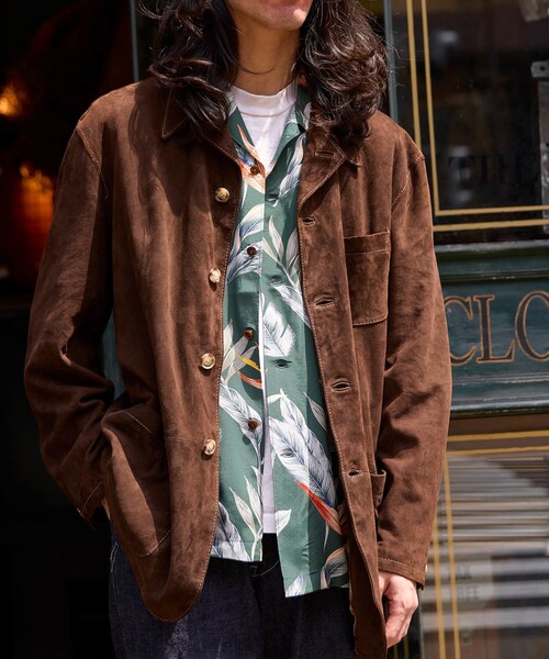 ADAM ET ROPE'(アダムエロペ)の「【ARDENNES/アルデンヌ】Filomena(カバーオール・メンズ・ダークブラウン/ベージュ・48/50/L/M)」の12枚目の写真