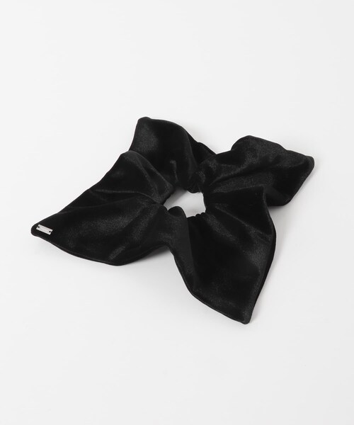 URBAN RESEARCH ROSSO（アーバンリサーチロッソ）の「heyep　Velour Square Scrunchie M（ヘアゴム・レディース・BLACK・-）」の3枚目の写真