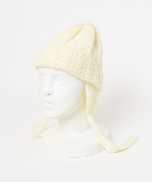 ITEMS URBANRESEARCH（アイテムズ アーバンリサーチ）の「フライトニットキャップ（ニットキャップ/ビーニー・レディース・OFF/BLK・-）」の8枚目の写真