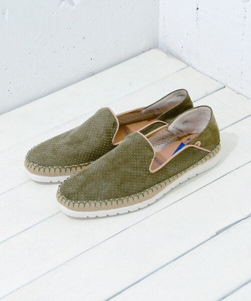 URBAN RESEARCH Sonny Label（アーバンリサーチサニーレーベル）の「VERBENAS　パンチングスリッポン（スリッポン・メンズ・MARINO NV/GRIS GY/KAKI KH・41/42/43）」の11枚目の写真