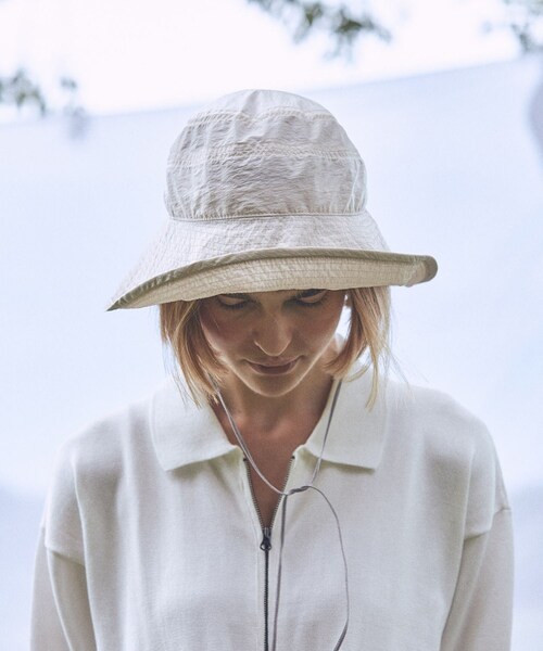 ADAM ET ROPE'（アダムエロペ）の「【J'aDoRe・一部店舗限定】【chisaki（チサキ）】Hana（ハット・レディース・ホワイト系/オリーブ・F）」の11枚目の写真