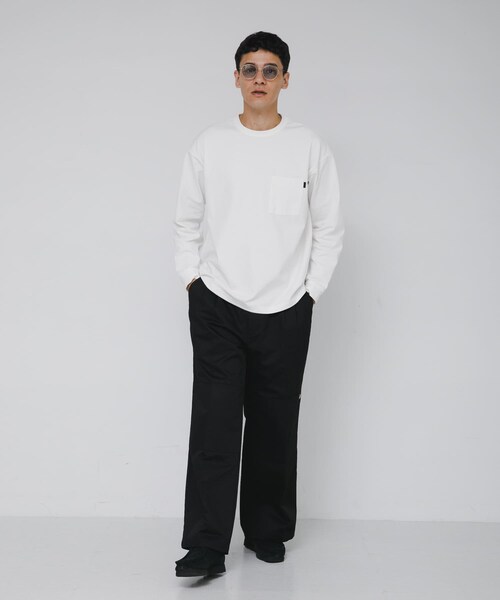 URBAN RESEARCH Sonny Label（アーバンリサーチサニーレーベル）の「ポンチポケット付ロングスリーブTシャツ（Tシャツ/カットソー・メンズ・ホワイト/グレージュ/チャコール/ブラック/ブルーグレー・M/L/XL）」の10枚目の写真