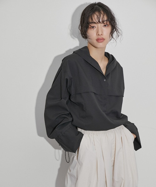 ADAM ET ROPE'（アダムエロペ）の「【公式サイト・実店舗限定】【Speedo×ADAM ET ROPE'】PULL HOODIE（パーカー・レディース・ブラック/ホワイト・F）」の16枚目の写真