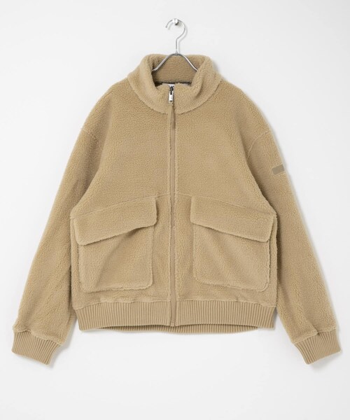 THE GOODLAND MARKET（ザグッドランドマーケット）の「AIGLE　ジップアップ シェルパフリース（ブルゾン・レディース・NOIR/OSIER・S/L）」の16枚目の写真