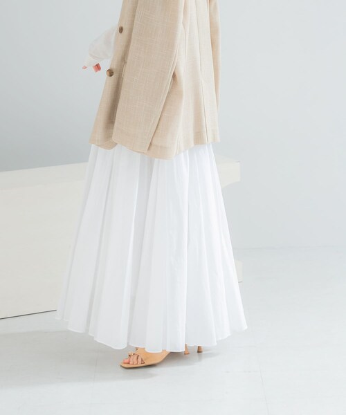 URBAN RESEARCH ROSSO（アーバンリサーチロッソ）の「コットンボリュームマキシスカート（スカート・レディース・WHITE/L/PURPLE/BLACK・Free）」の7枚目の写真