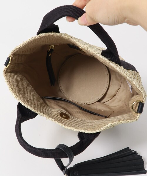 URBAN RESEARCH Sonny Label（アーバンリサーチサニーレーベル）の「VIOLAd’ORO　SANDRO V-8247（かごバッグ・レディース・nat×blk/nat×gold/br×gold・one）」の10枚目の写真