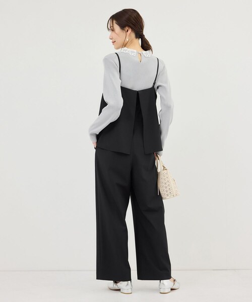 ROPE' PICNIC(ロペピクニック)の「レイヤードオールインワン(つなぎ/オールインワン・レディース・ブラック/ベージュ系・L/M/S)」の11枚目の写真