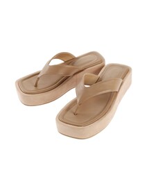 MERCURYDUO | ブロッキングプラットフォームサンダル(その他シューズ)