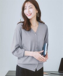 7days Life Styling | 【ひんやり接触冷感】抜け感Ｖネックカーディガン（ＵＶカット・毛玉防止）(カーディガン/ボレロ)