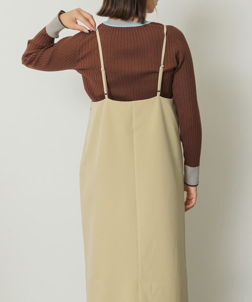 SENSE OF PLACE by URBAN RESEARCH（センスオブプレイスバイアーバンリサーチ）の「ストレートキャミワンピース（ワンピース・レディース・NAVY/BEIGE/BLACK・one）」の22枚目の写真