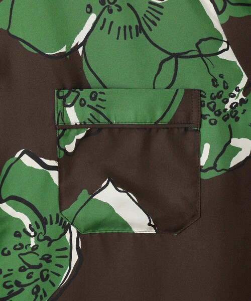 ADAM ET ROPE'(アダムエロペ)の「【J'aDoRe・一部店舗限定】【BANANATIME(バナナタイム)】PJ 2 SHIRT / シルクシャツ(シャツ/ブラウス・レディース・ブラック系/ダークブラウン系・XS)」の17枚目の写真