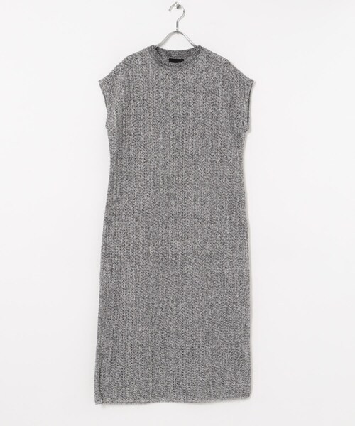 THE GOODLAND MARKET（ザグッドランドマーケット）の「米富繊維　SHADOW STRIPE KNIT ONE-PIECE（ワンピース・レディース・64BLACK/01MONO・FREE）」の11枚目の写真