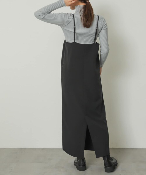 SENSE OF PLACE by URBAN RESEARCH（センスオブプレイスバイアーバンリサーチ）の「ストレートキャミワンピース（ワンピース・レディース・NAVY/BEIGE/BLACK・one）」の8枚目の写真