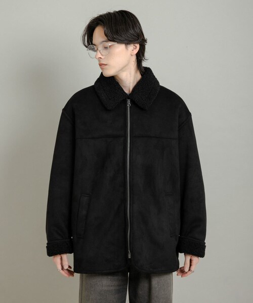 SENSE OF PLACE by URBAN RESEARCH（センスオブプレイスバイアーバンリサーチ）の「アソートボアブルゾン（ブルゾン・メンズ・BLK×CHA/BLK×BLK/GRY×KHK・M/L）」の13枚目の写真