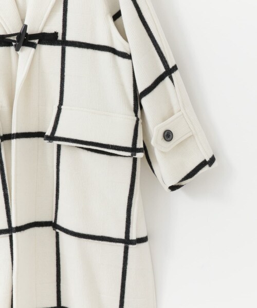 ジャケット・アウター rito structure GRID-PATTERN DUFFLE COAT rito structure GRID-PATTERN DUFFLE COAT