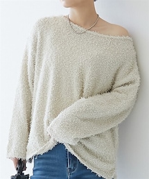 nissen | カールヤーンニットトップス(ニット/セーター)