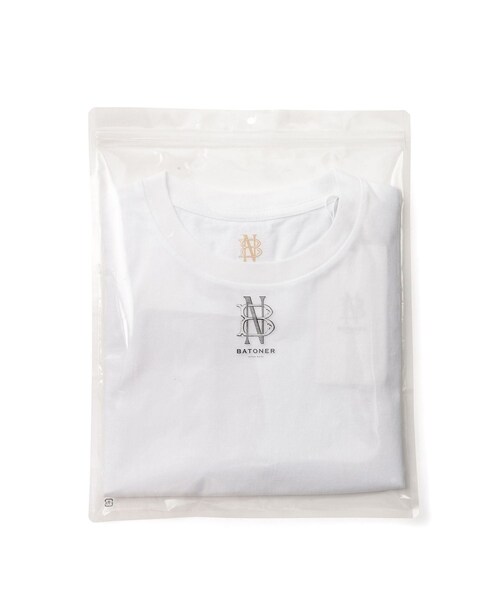 ADAM ET ROPE'(アダムエロペ)の「【BATONER(バトナー)】MERIYASU T-SHIRT (PACK)(Tシャツ/カットソー・レディース・ブラック/ホワイト・F)」の15枚目の写真